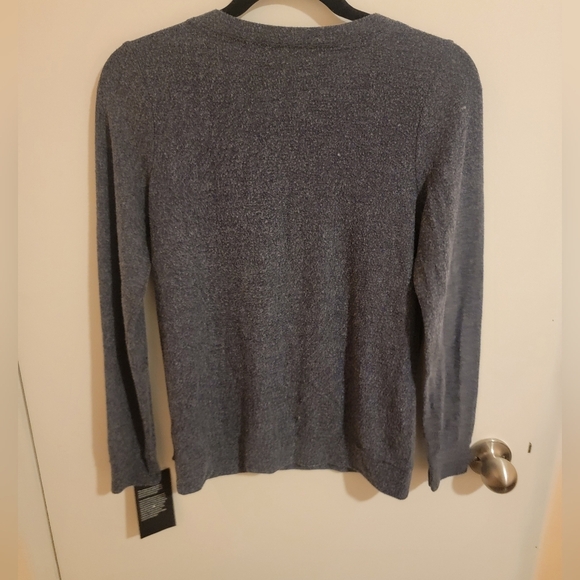 Chaser Sweatshirt womens Small Gray HelloGoodTimes Pullover Soft NWT - Picture 2 of 8